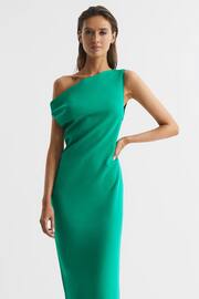 Reiss Green Zaria Off-Shoulder Bodycon Midi Dress - Image 3 of 6