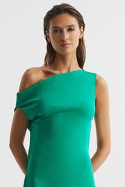 Reiss Green Zaria Off-Shoulder Bodycon Midi Dress - Image 4 of 6