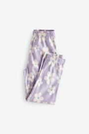Purple Lilac Blue Daisy Heart Pyjamas 2 Packs (3-16yrs) - Image 11 of 11