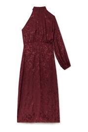 Another Sunday One Shoulder Jacquard Midi Dress With Gold Buttons - Image 7 of 8