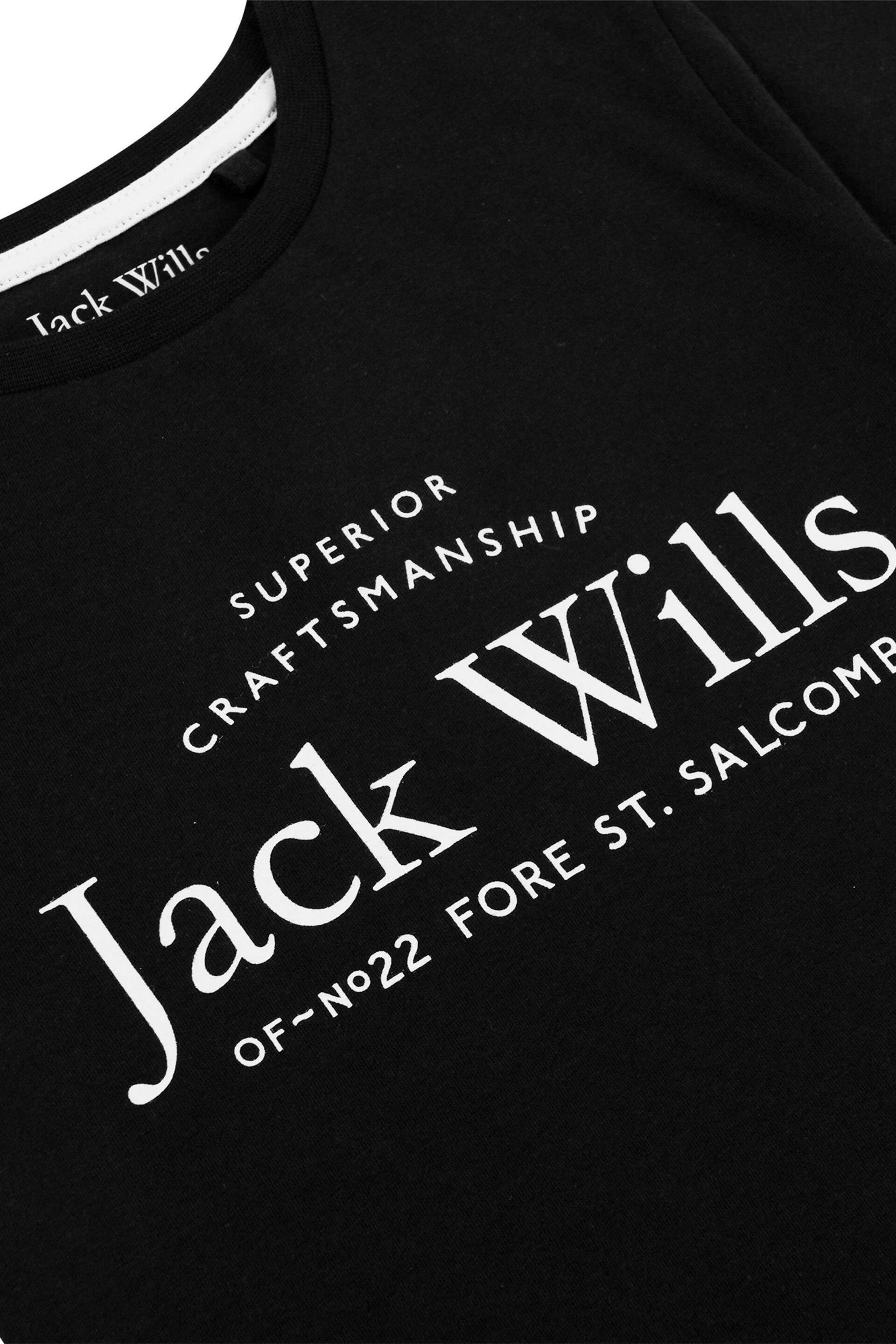 Jack Wills Classic Crew Neck Black T-Shirt - Image 3 of 3