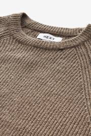 Neutral Regular Cosy Rib Knitted Jumper - Image 3 of 4