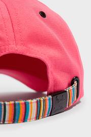 Paul Smith Junior Girls Pink Zebra Logo Baseball Cap - Image 3 of 5