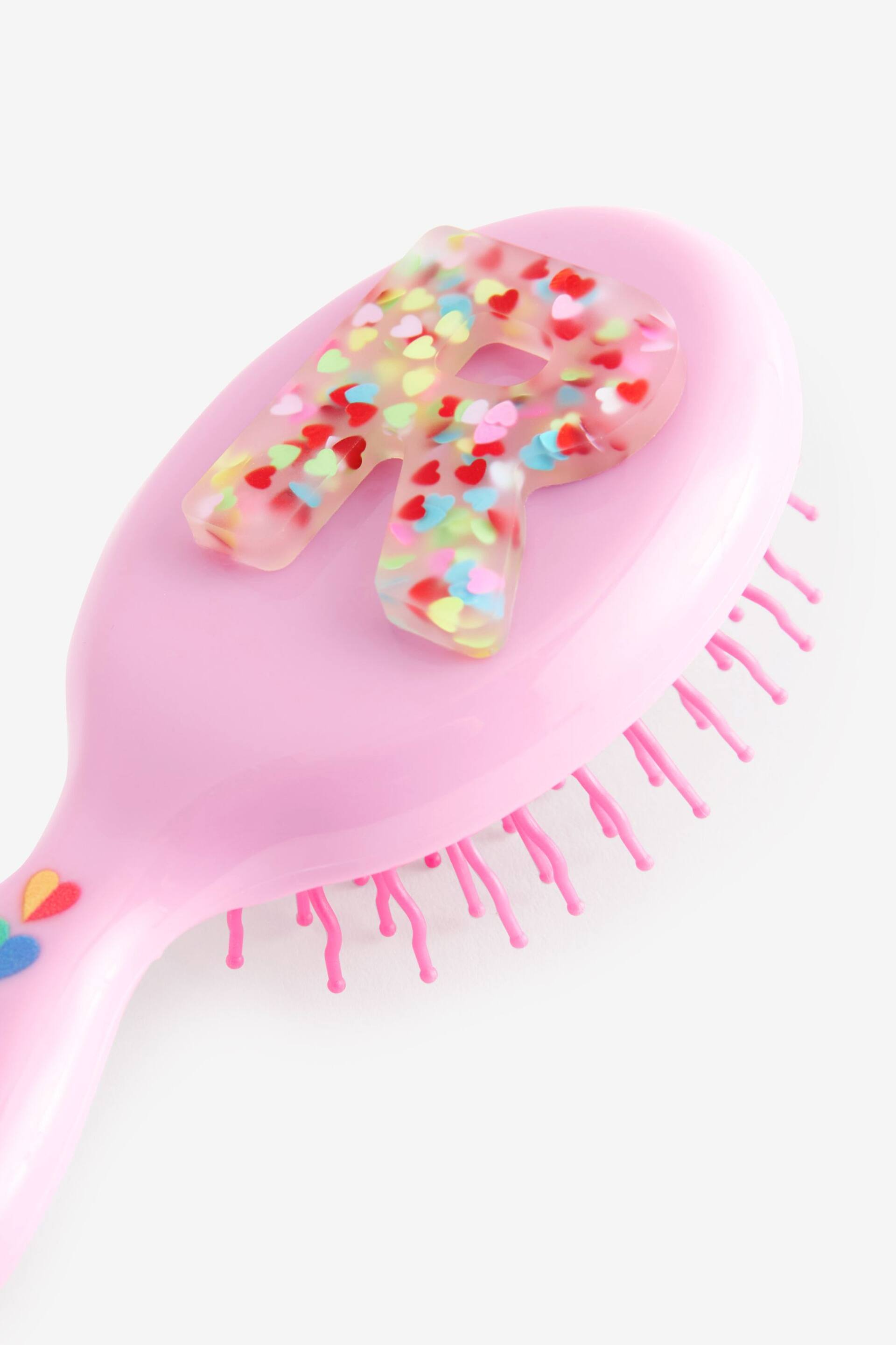 Bright Pink R Inital Hairbrush - Image 3 of 3