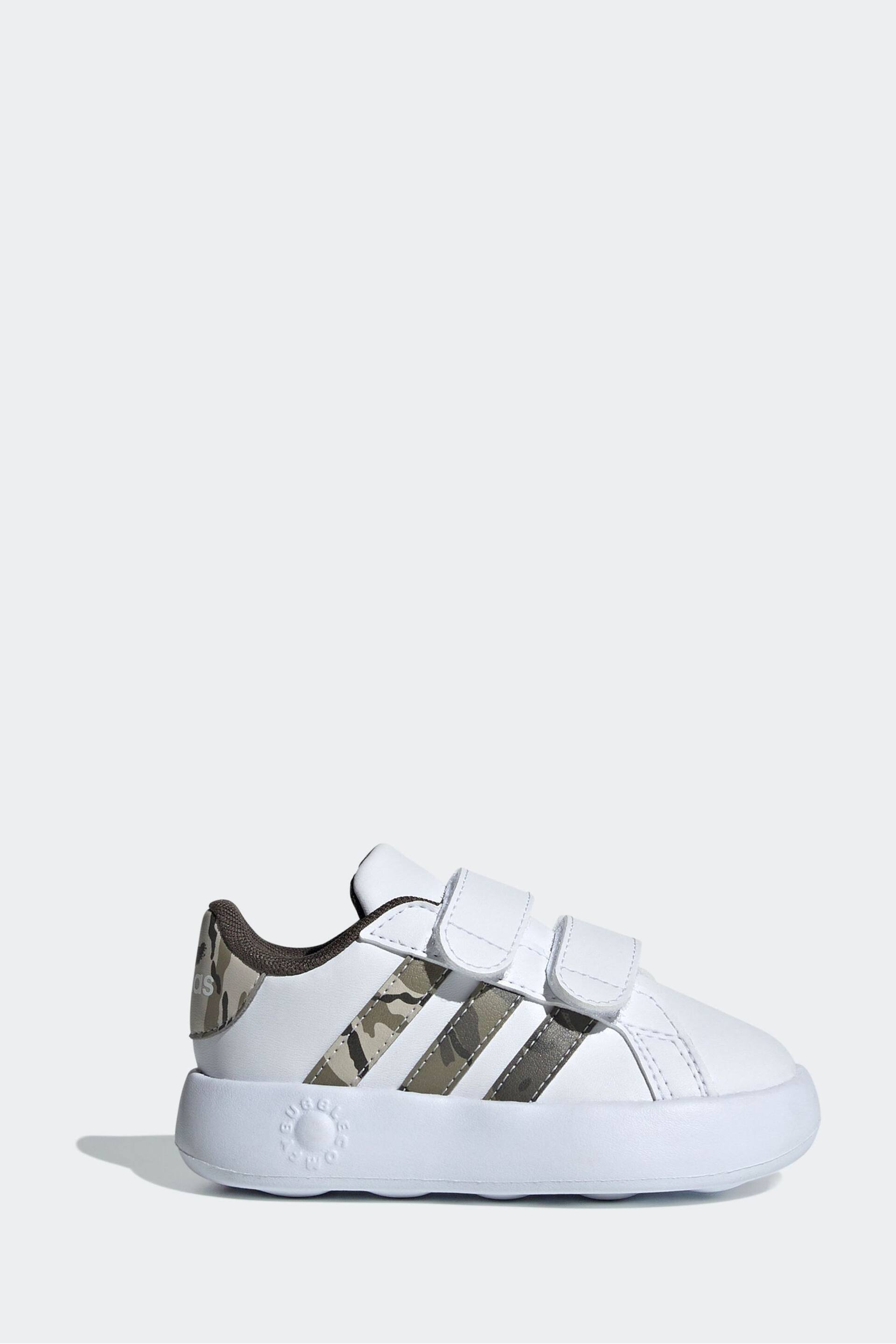 adidas White/Pink Sportswear Grand Court 2.0 Trainers - Image 1 of 8