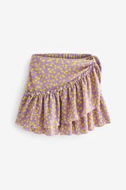 Lilac Purple Floral Ditsy Wrap Skirt (3-16yrs) - Image 6 of 8