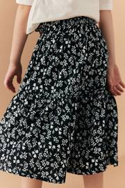 Black/White Texture Printed Midi Skirt (3-16yrs) - Image 4 of 7