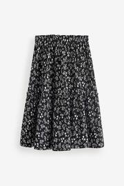 Black/White Texture Printed Midi Skirt (3-16yrs) - Image 6 of 7