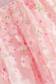 Blush Pink 3D Floral Pull-On Skirt (3-16yrs) - Image 7 of 7