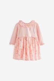 Pink Bunny Baby Cotton Bunny Embroidery 2-In-1 Dress (0mths-2yrs) - Image 5 of 6