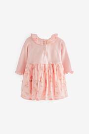 Pink Bunny Baby Cotton Bunny Embroidery 2-In-1 Dress (0mths-2yrs) - Image 6 of 6