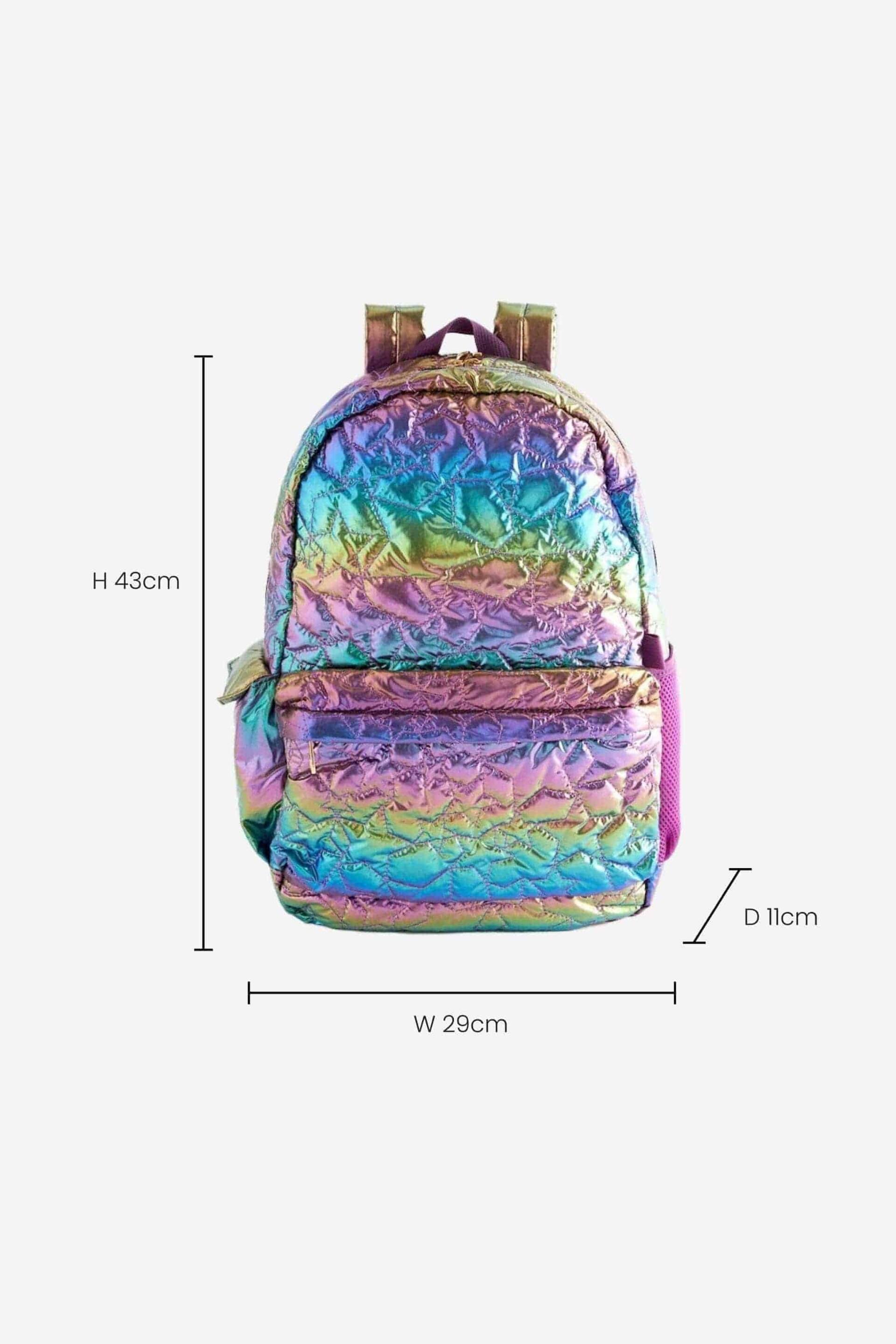 Metallic Quilted Backpack - Image 3 of 5