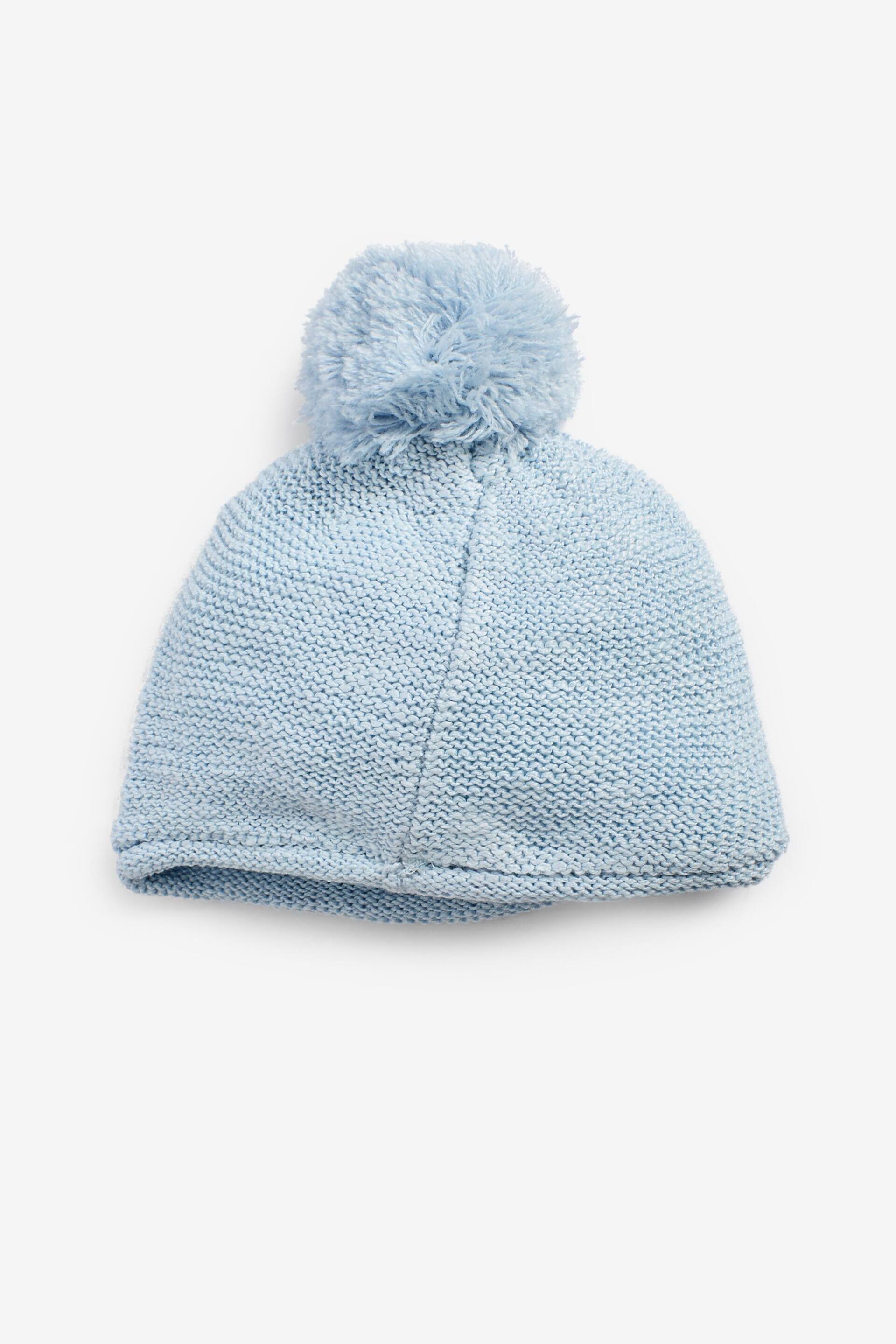Blue Knitted Pom Dino Hat (0mths-2yrs) - Image 2 of 5