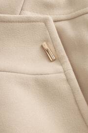 White Funnel Neck Coat - Image 7 of 7