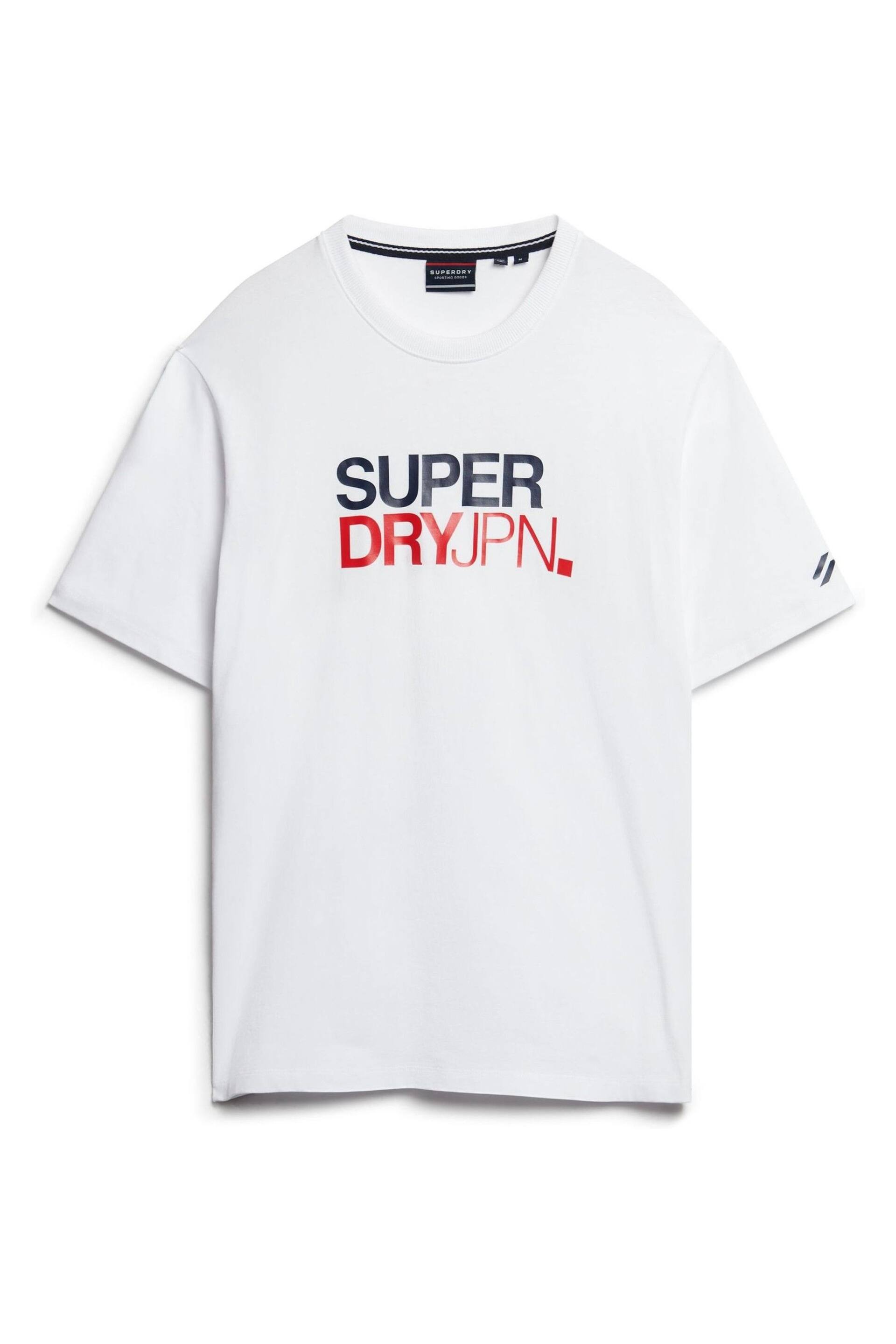 Superdry White Sportswear Logo Loose T-Shirt - Image 5 of 7