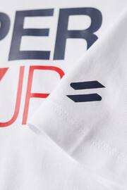 Superdry White Sportswear Logo Loose T-Shirt - Image 6 of 7