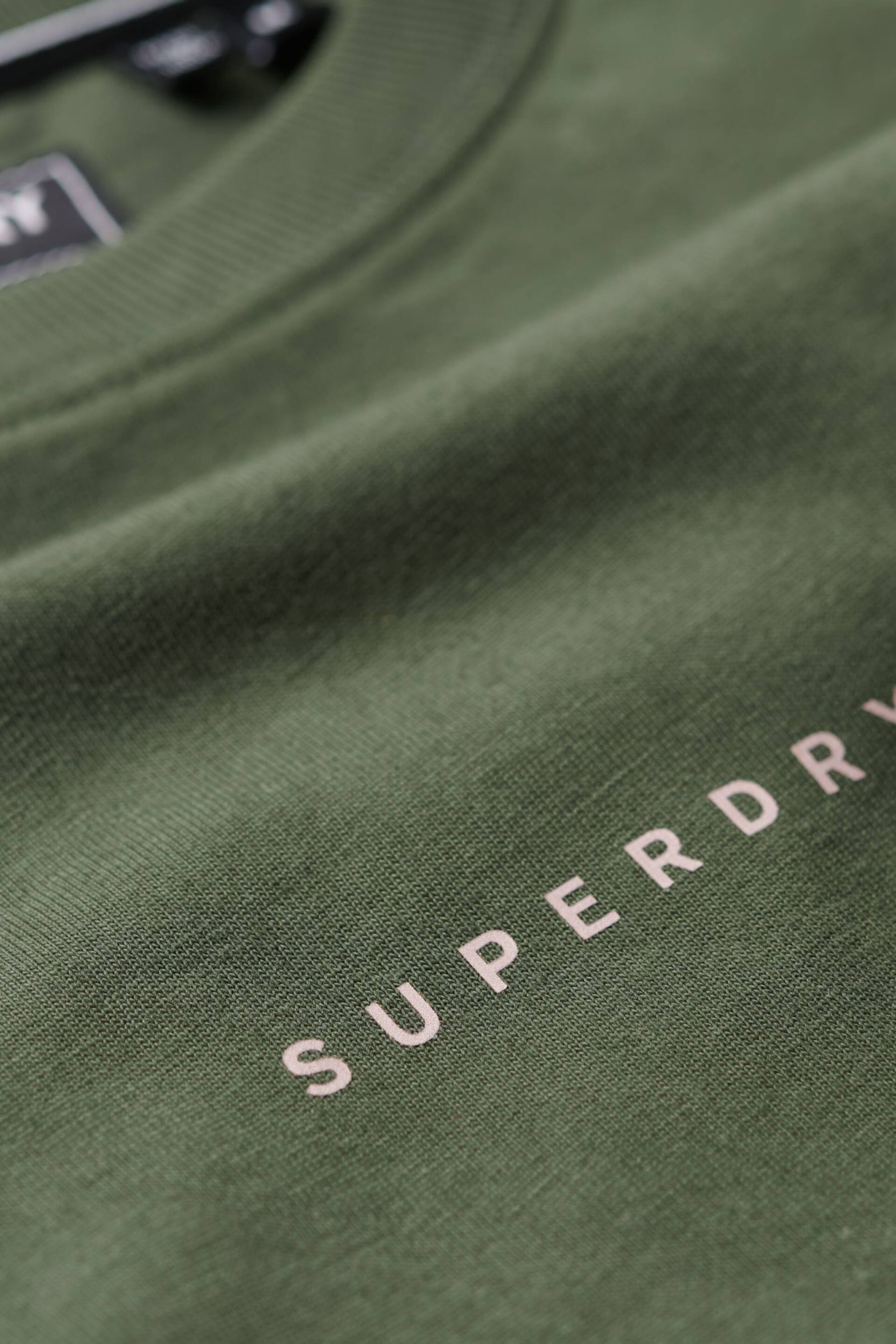 Superdry Green Code Surplus Logo Oversized Relaxed Fit T-Shirt - Image 4 of 5