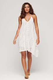 Superdry White Vintage All Lace Midi Dress - Image 1 of 6