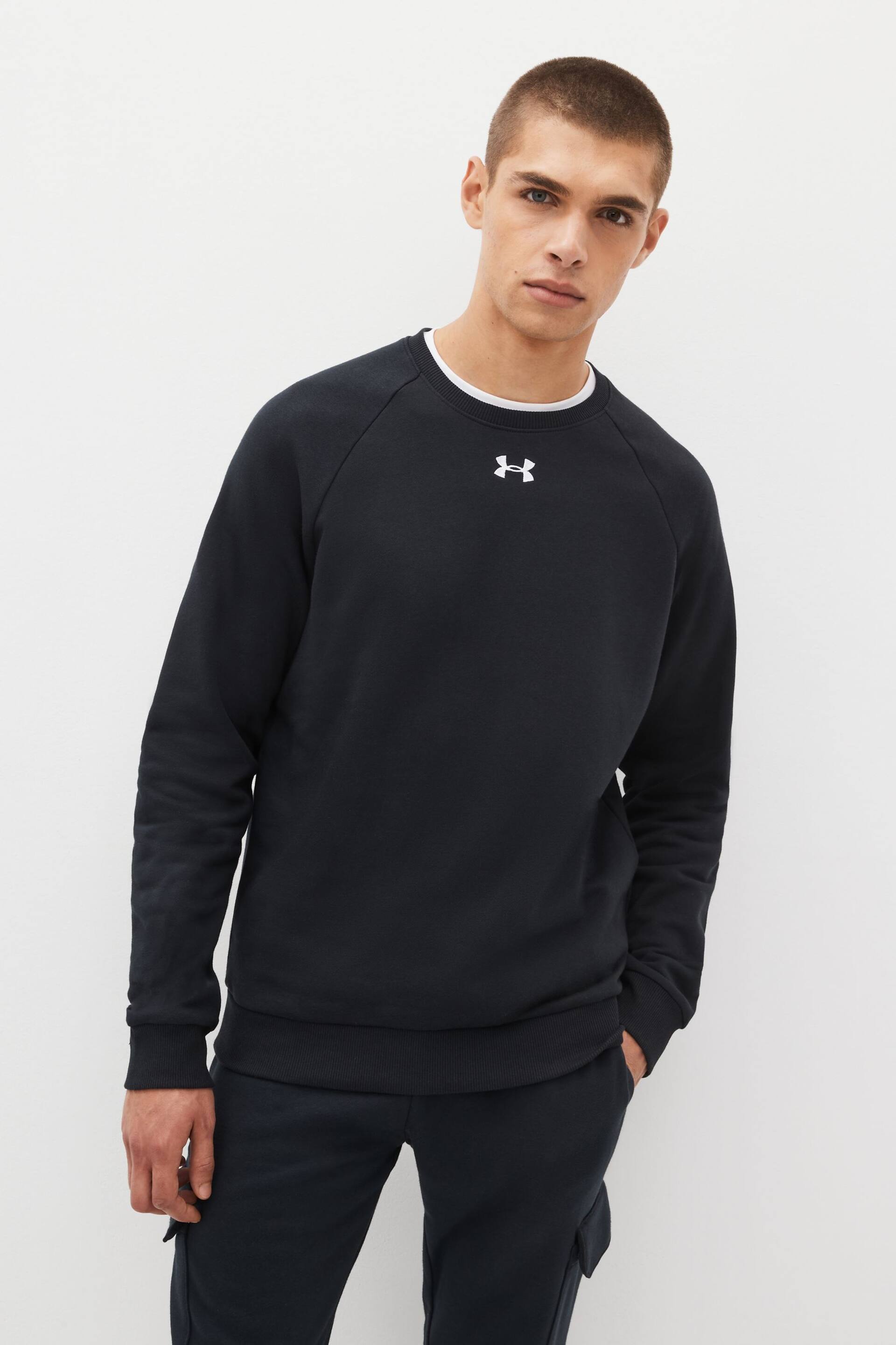 Under Armour Black Rival Sweatshirt - Image 1 of 5