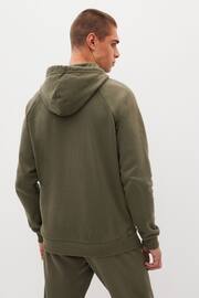 Under Armour Green Rival Fleece Full Zip Hoodie - Image 3 of 8