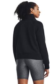 Under Armour Black Rival Fleece HZ Sweatshirt - Image 2 of 6