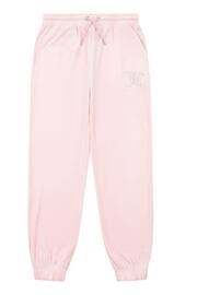 Juicy Couture Girls Pink Velour Joggers - Image 1 of 3