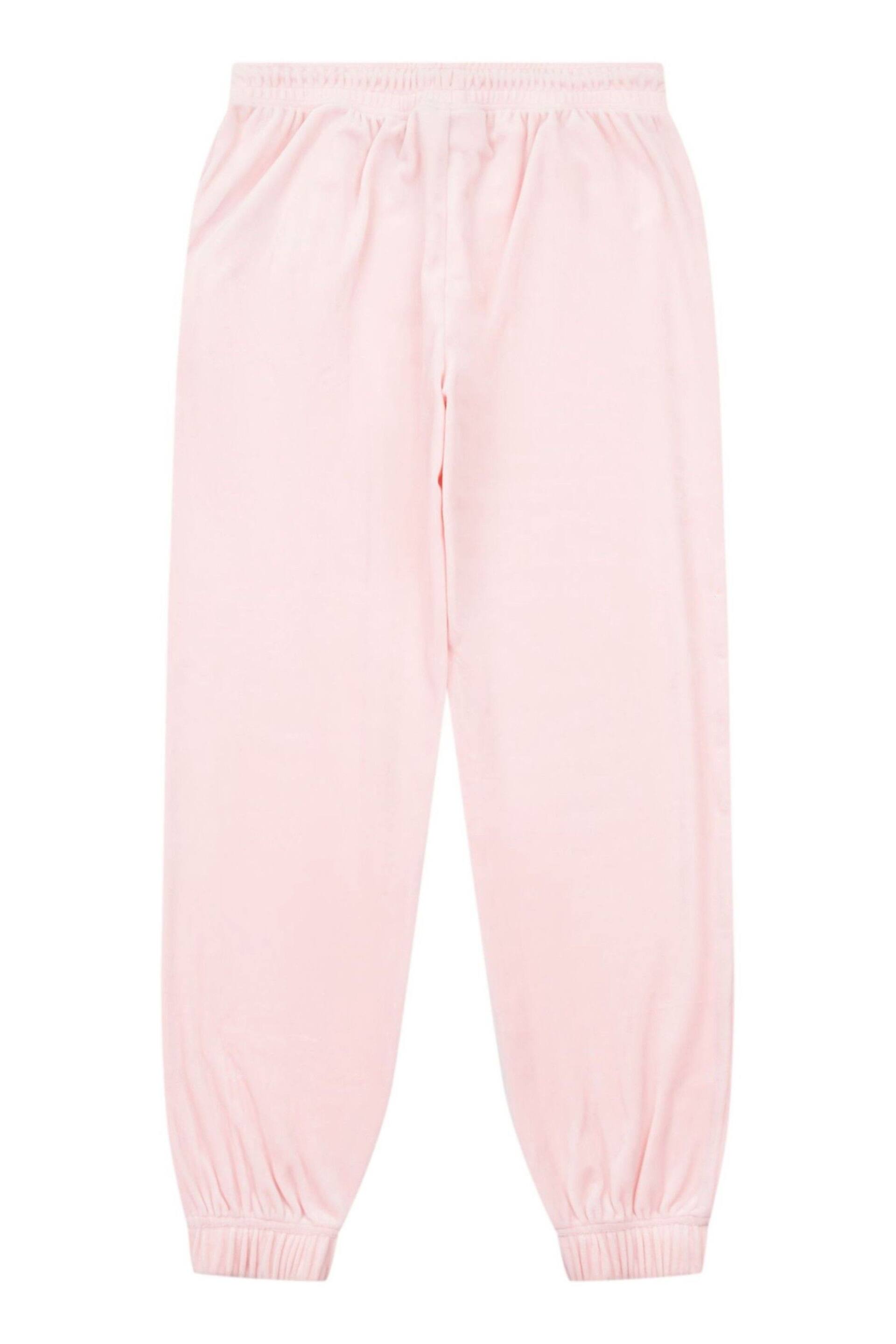 Juicy Couture Girls Pink Velour Joggers - Image 2 of 3