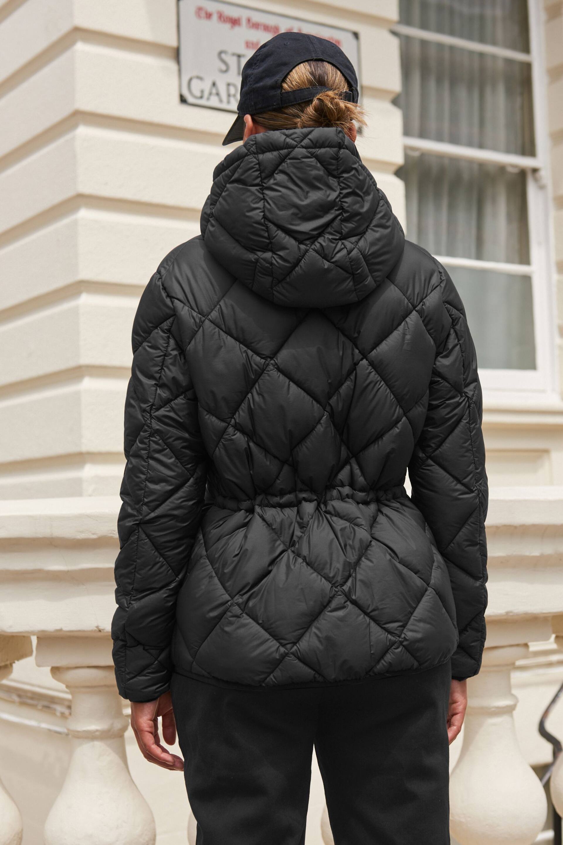 Black Quilted Lightweight Jacket - Image 3 of 6