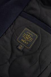 Navy Blue Wool Rich Double Breasted Peacoat - Image 10 of 12