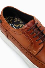 Base London Mickey Lace Up Brown Brogue Trainers - Image 6 of 6