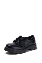 Kickers Womens Black Kori Leather Lace Shoes - Image 3 of 8