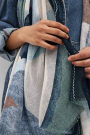 Blue Geo Lightweight Scarf - Image 2 of 5