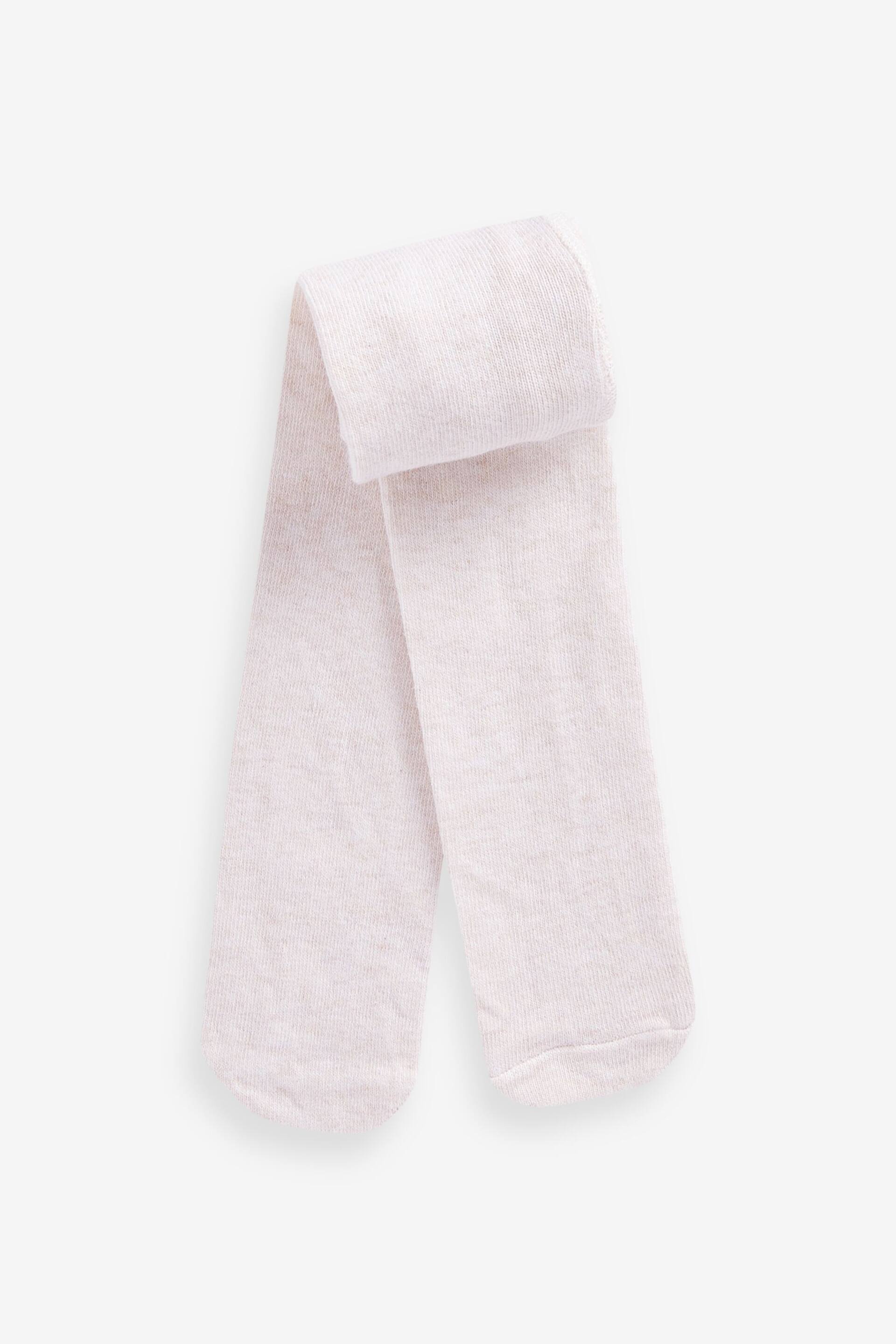 Pink/Neutral Baby Plain Tights 3 Packs (0mths-2yrs) - Image 2 of 4