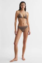 Reiss Mink Tyra Embellished Halter Bikini Top - Image 6 of 6