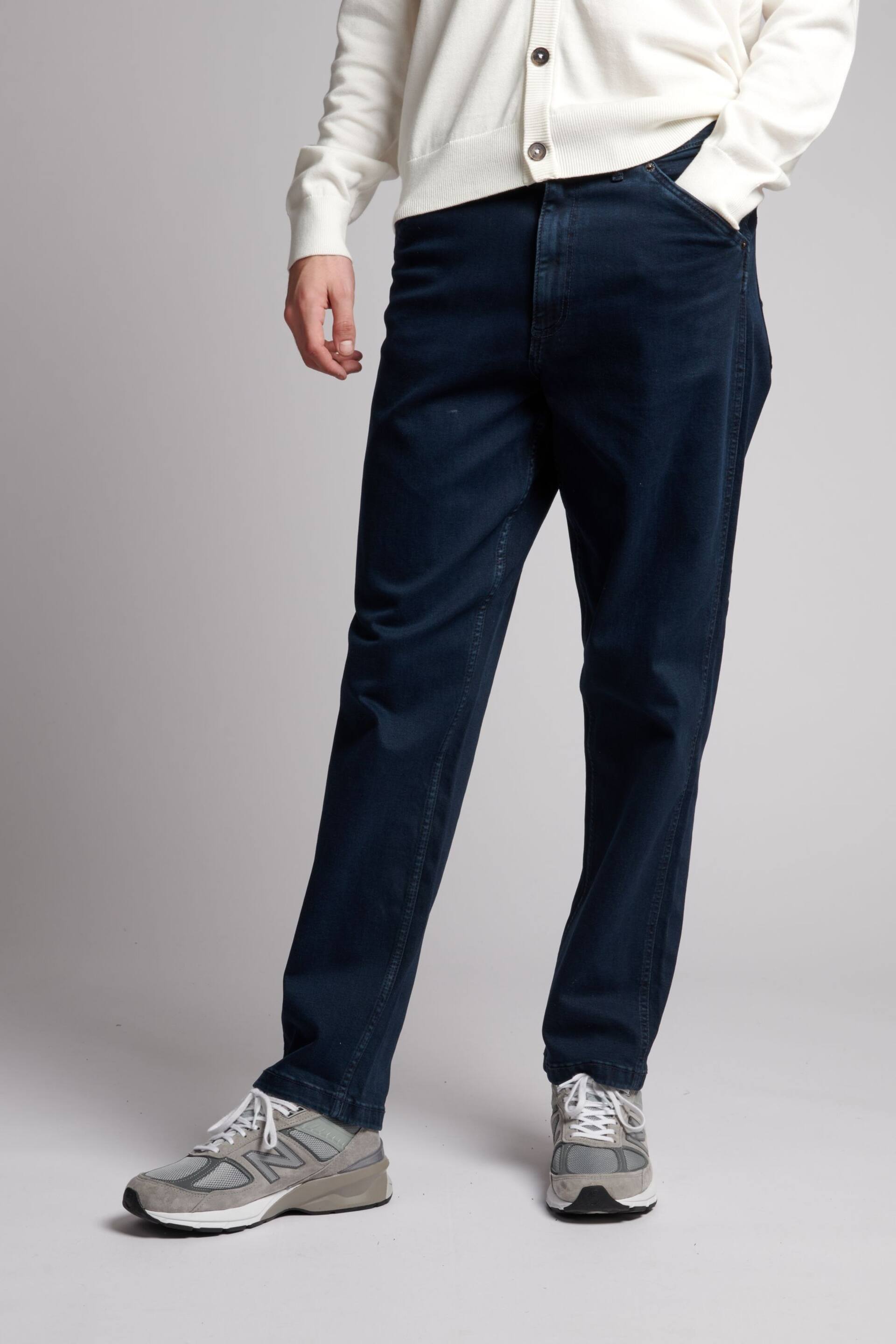 U.S. Polo Assn. Mens Blue Five Pocket Denim Loose Jeans - Image 1 of 4