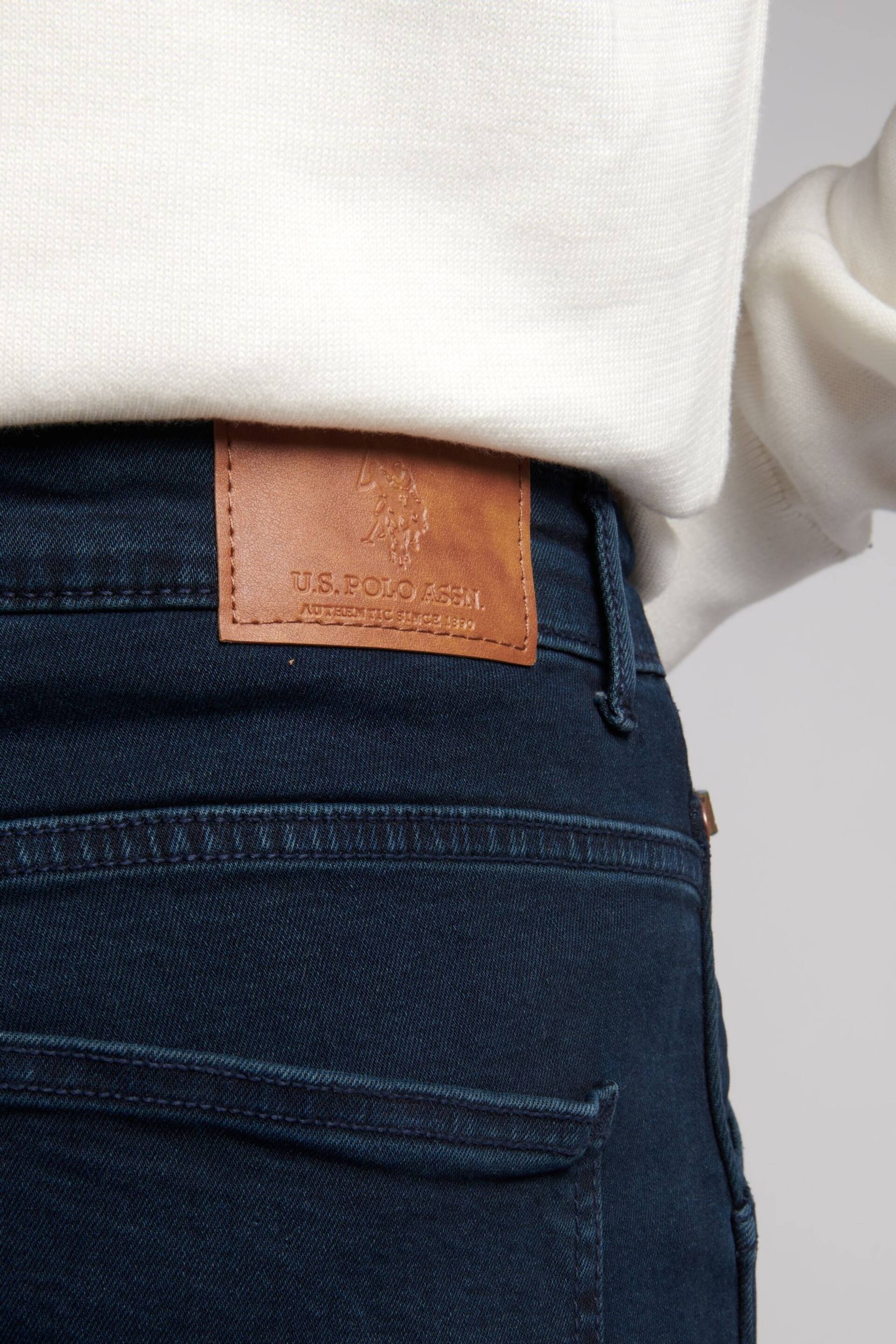U.S. Polo Assn. Mens Blue Five Pocket Denim Loose Jeans - Image 4 of 4
