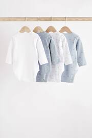Blue Bear Baby Long Sleeve Bodysuits 4 Pack - Image 2 of 7
