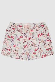 Reiss Pink Print Harper Senior Relaxed Floral Printed Shorts - Image 2 of 6