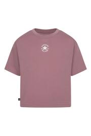 Converse Pink Oversized Chuck Patch Boxy T-Shirt - Image 1 of 4