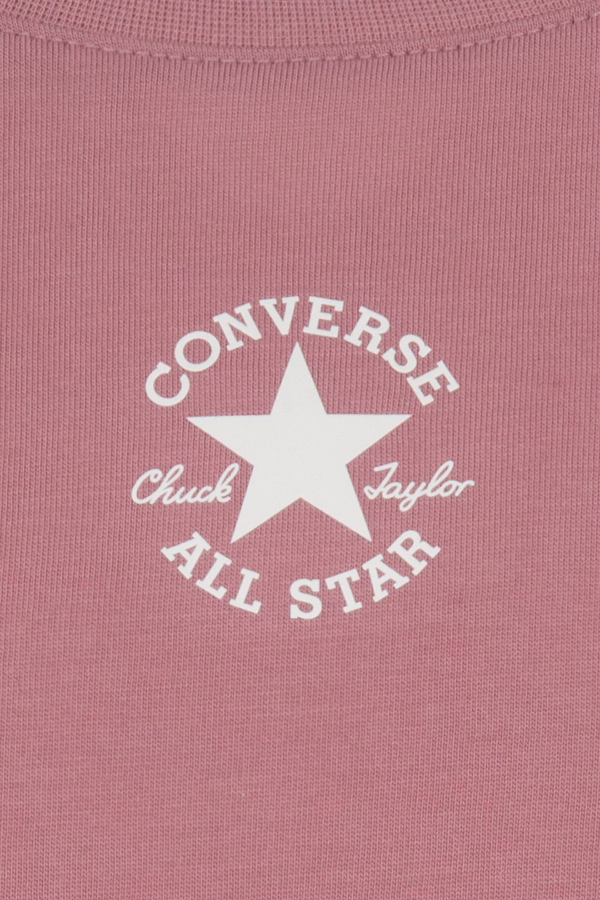 Converse Pink Oversized Chuck Patch Boxy T-Shirt - Image 3 of 4