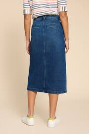 White Stuff Blue Penny Denim Midi Skirt - Image 2 of 7