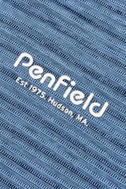 Penfield Blue Textured Striped T-Shirt - Image 5 of 5