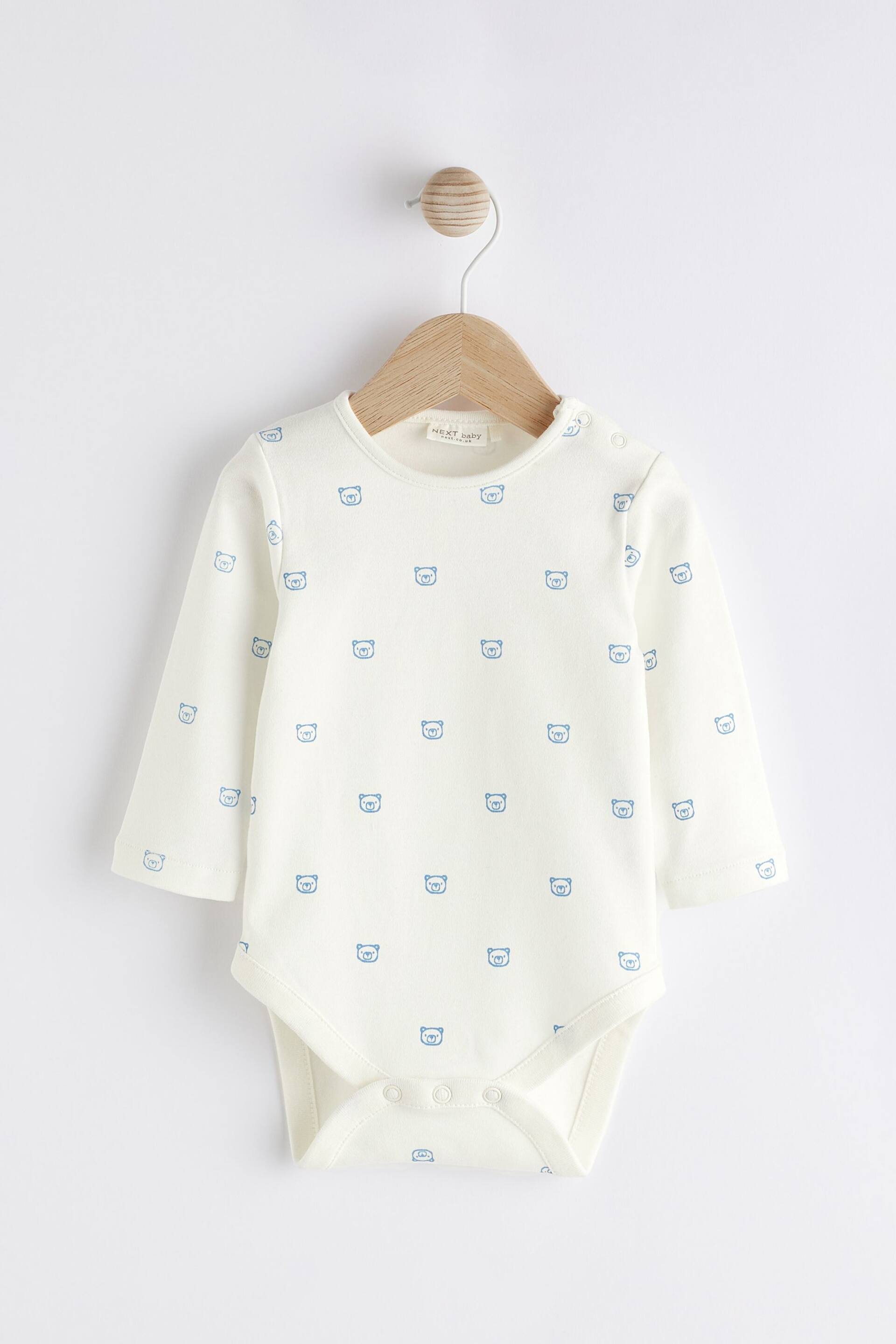 Denim Blue Baby Dungaree and Bodysuit Set (0mths-2yrs) - Image 3 of 9