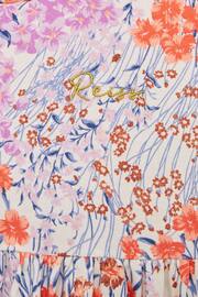Reiss Pink Print Dahlia Junior Floral Print Jersey Dress - Image 6 of 6