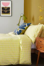 Orla Kiely Yellow Tiny Stem Duvet Cover and Pillowcase Set - Image 1 of 4