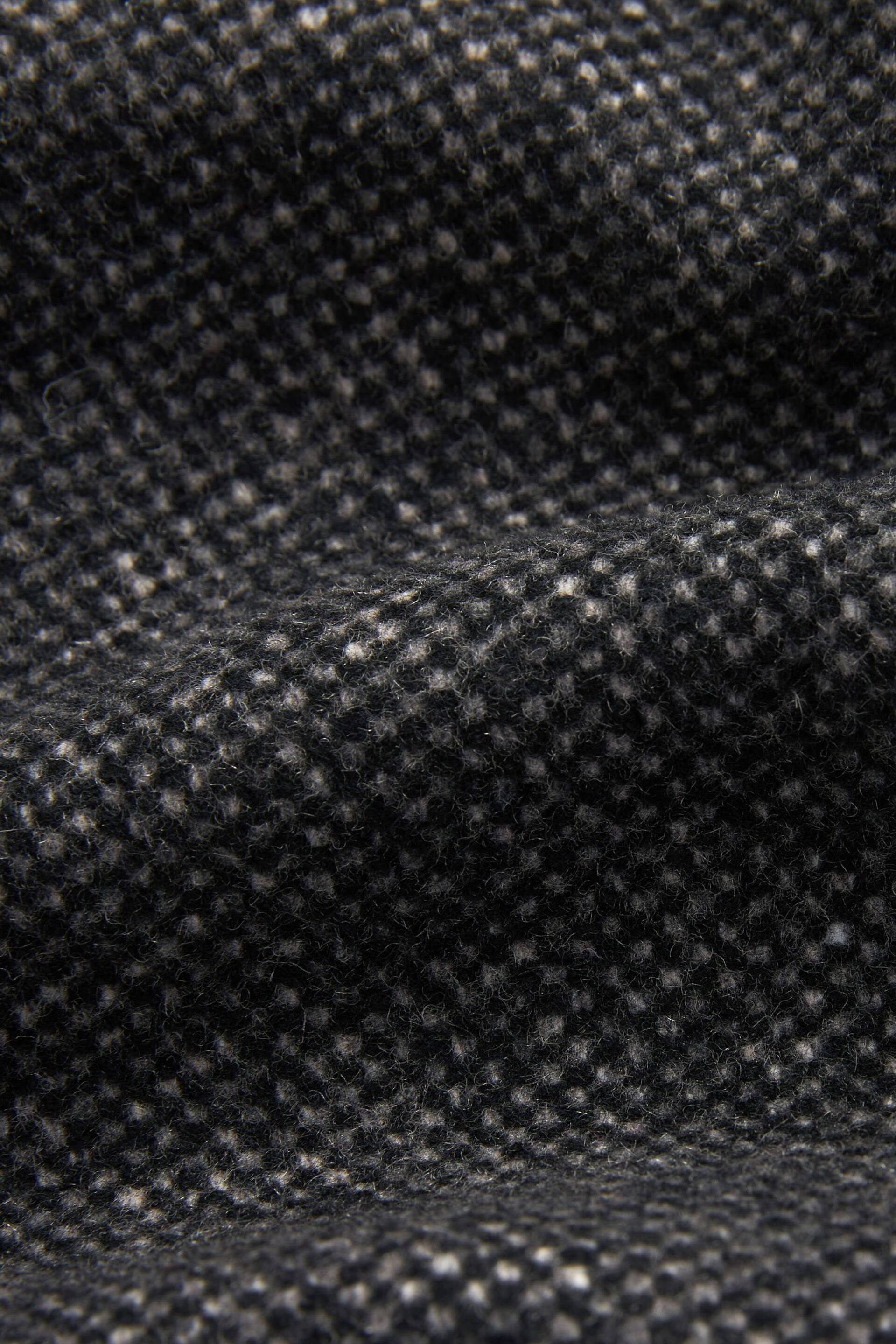 Grey Wool Blend Textured Epsom Overcoat - Image 11 of 11