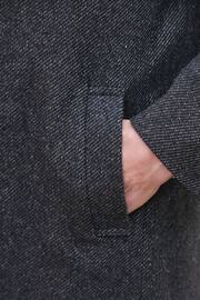 Navy Blue Signature Wool Rich Textured Epsom Overcoat - Image 6 of 12