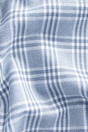 Light Blue Small Check Regular Fit Single Cuff Signature Shirt - Image 7 of 7