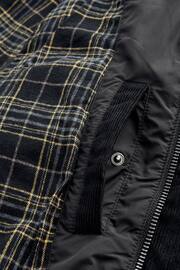 Black Diamond Quilt Biker Coat - Image 17 of 18