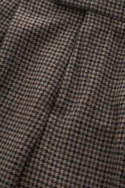 Brown Slim Wool Blend Puppytooth Suit Trousers - Image 8 of 9